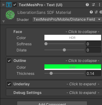 Unity-TextMeshPro如何扩展材质实现字体Face+Outline流光效果2