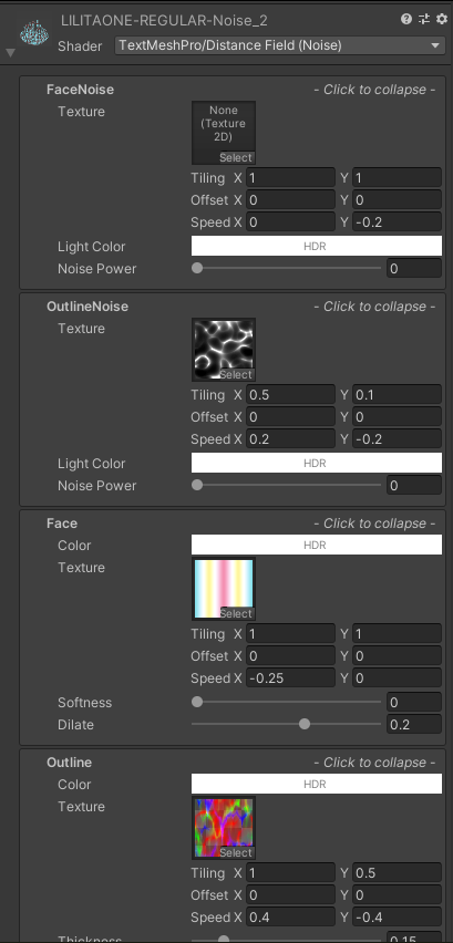 Unity-TextMeshPro如何扩展材质实现字体Face+Outline流光效果3